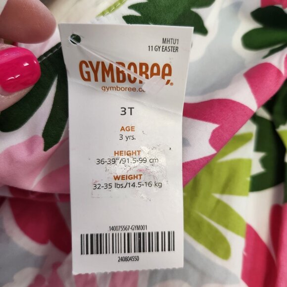 Gymboree 3T Spring Social Daisy Delightful Dress Floral Flower Tank 2168 - Picture 4 of 6